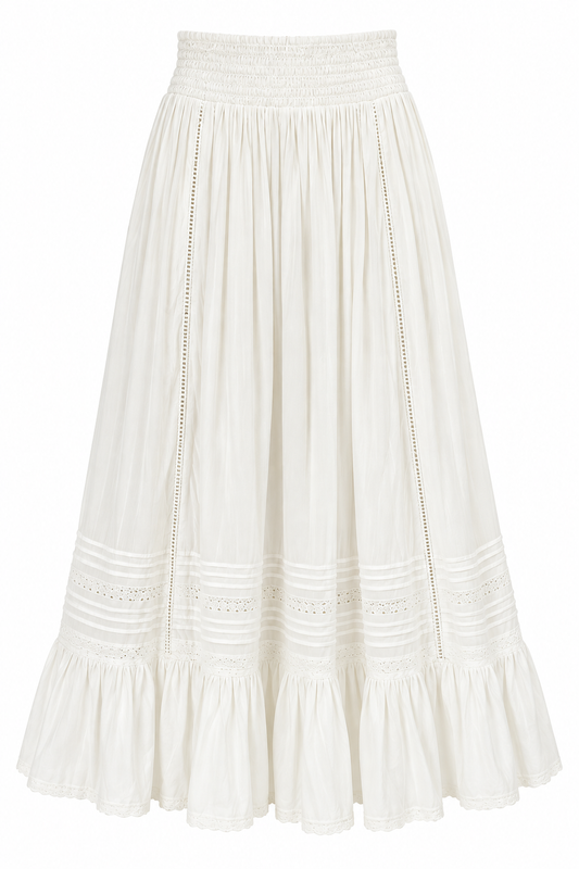 American Eagle White Maxi Skirt