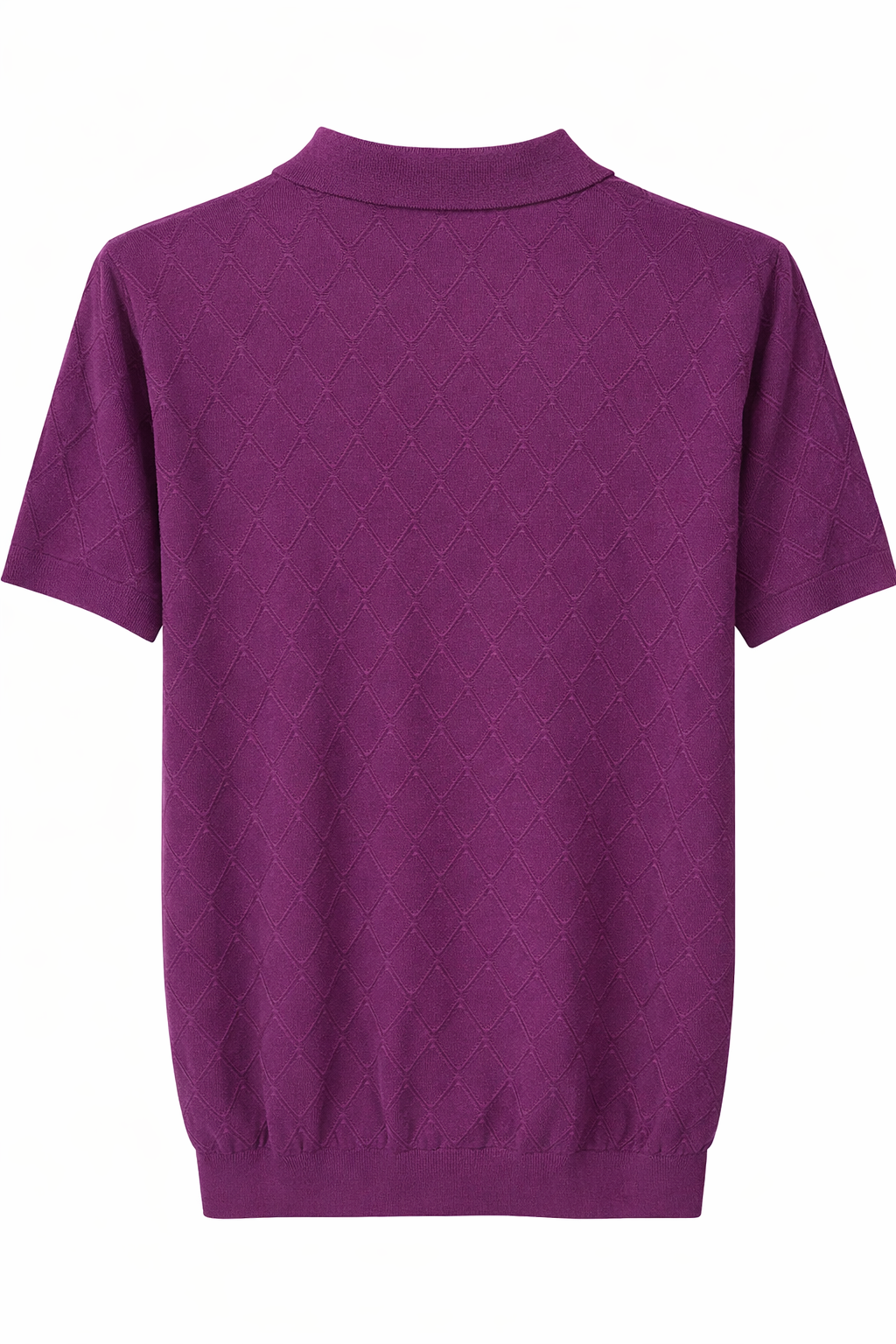 Ted Baker London Textured Knit Polo – Plum