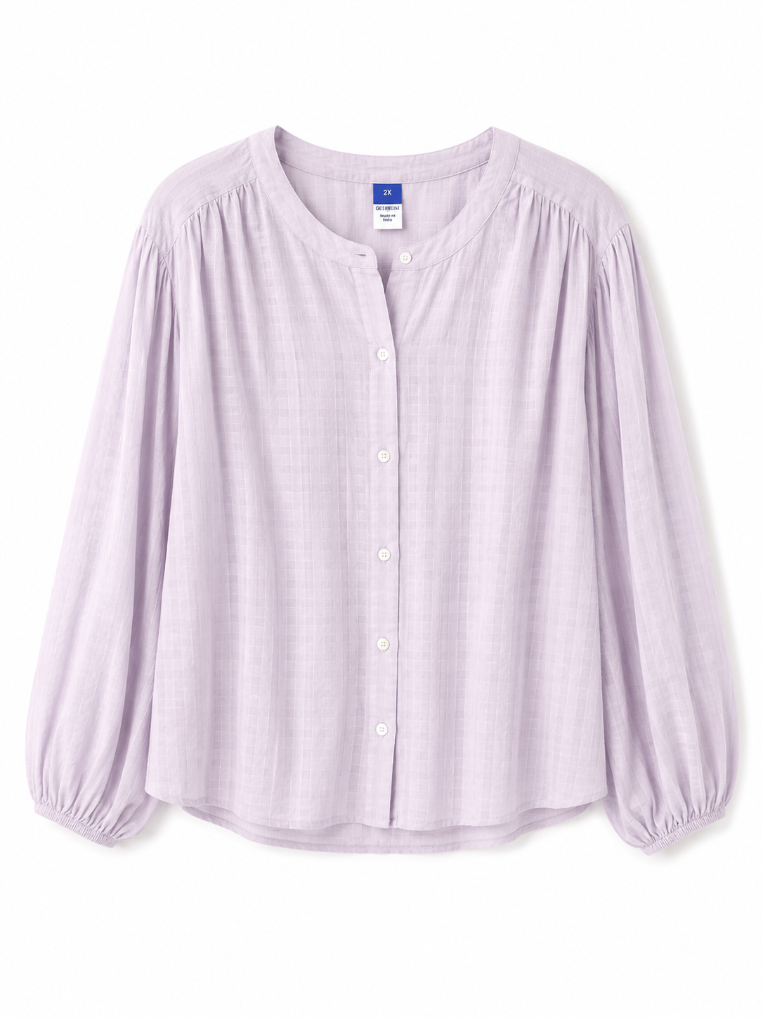 W Women's Textured Button-Front Blouse