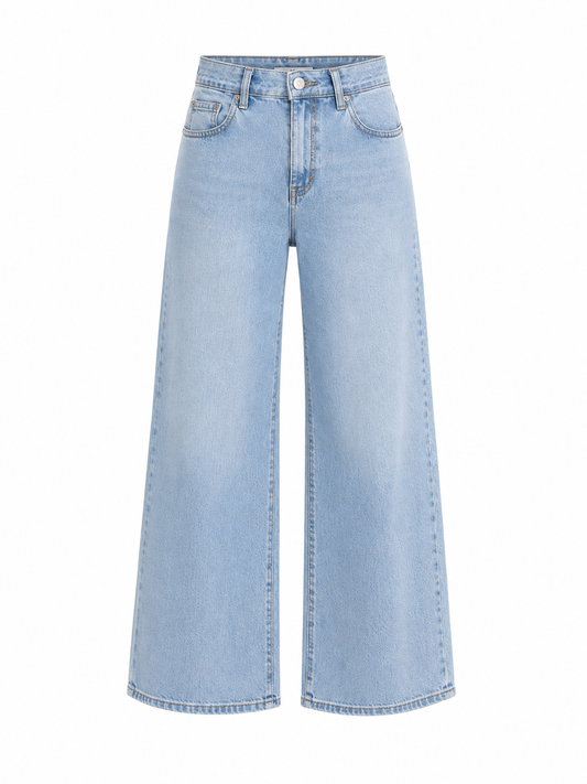 Bonprix Light Blue Wide Leg Jeans