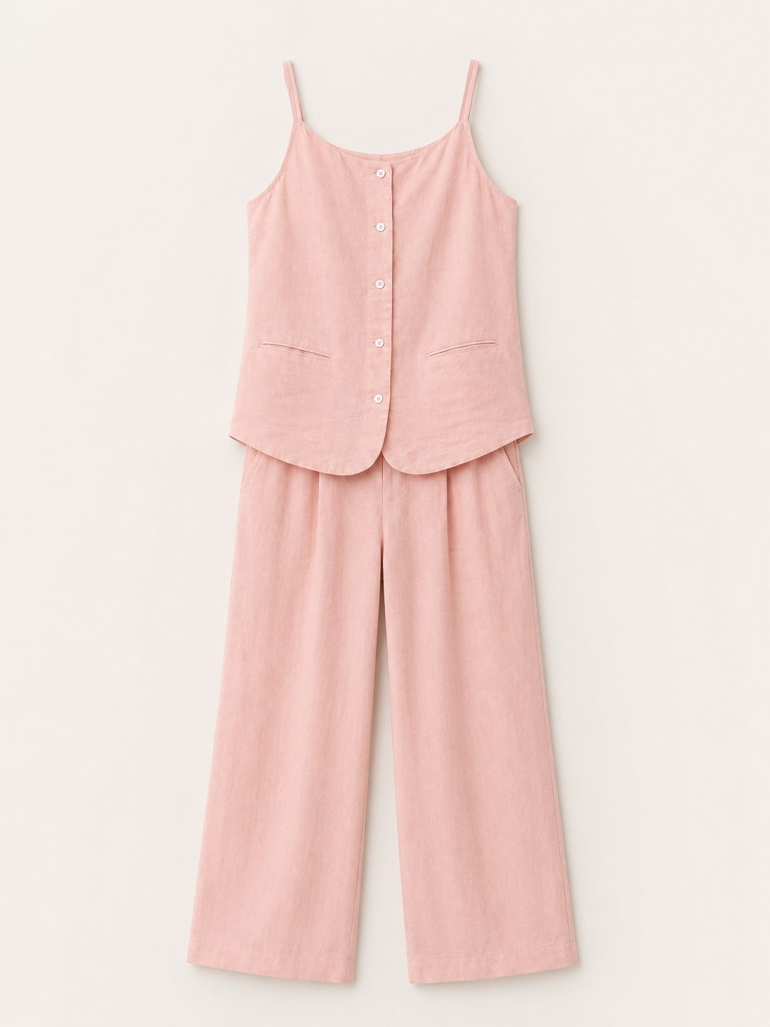 Free-Est Linen Blend Matching Set