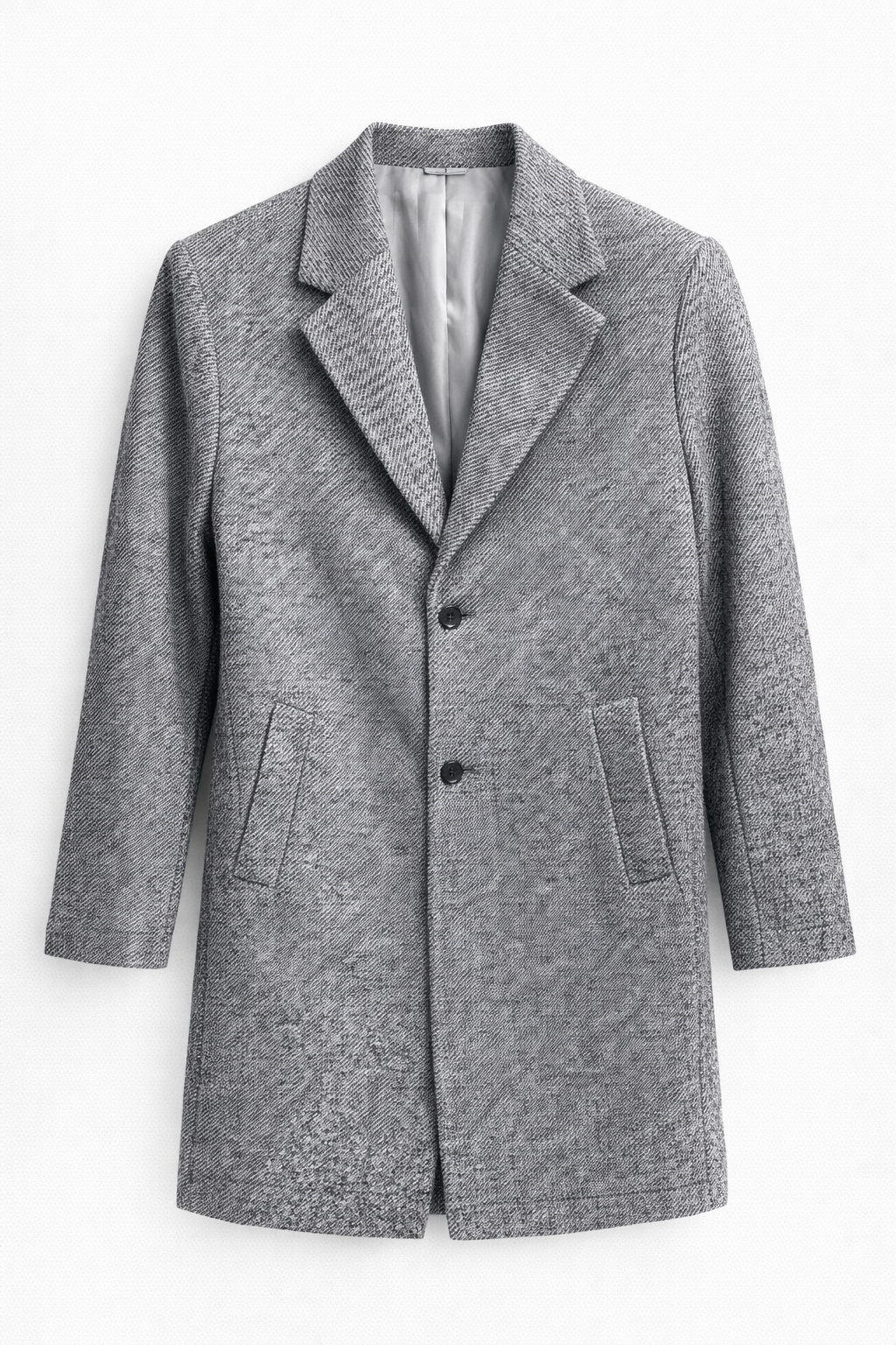 Moss London Grey Wool Coat