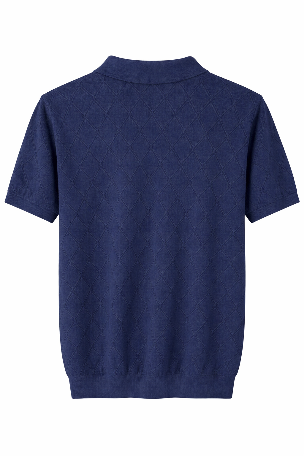 Ted Baker London Textured Knit Polo – Navy Blue