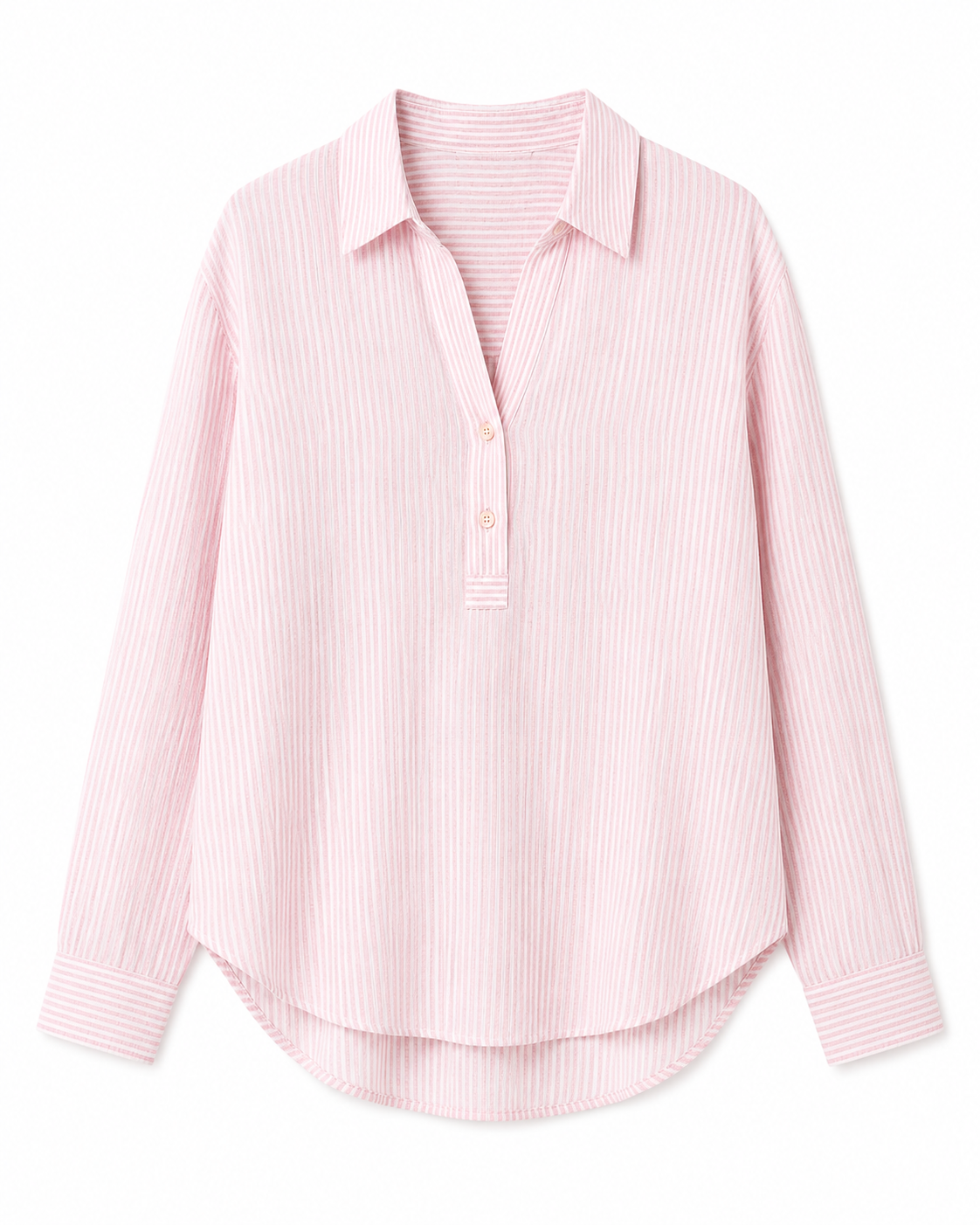 Linen Blend Striped Shirt