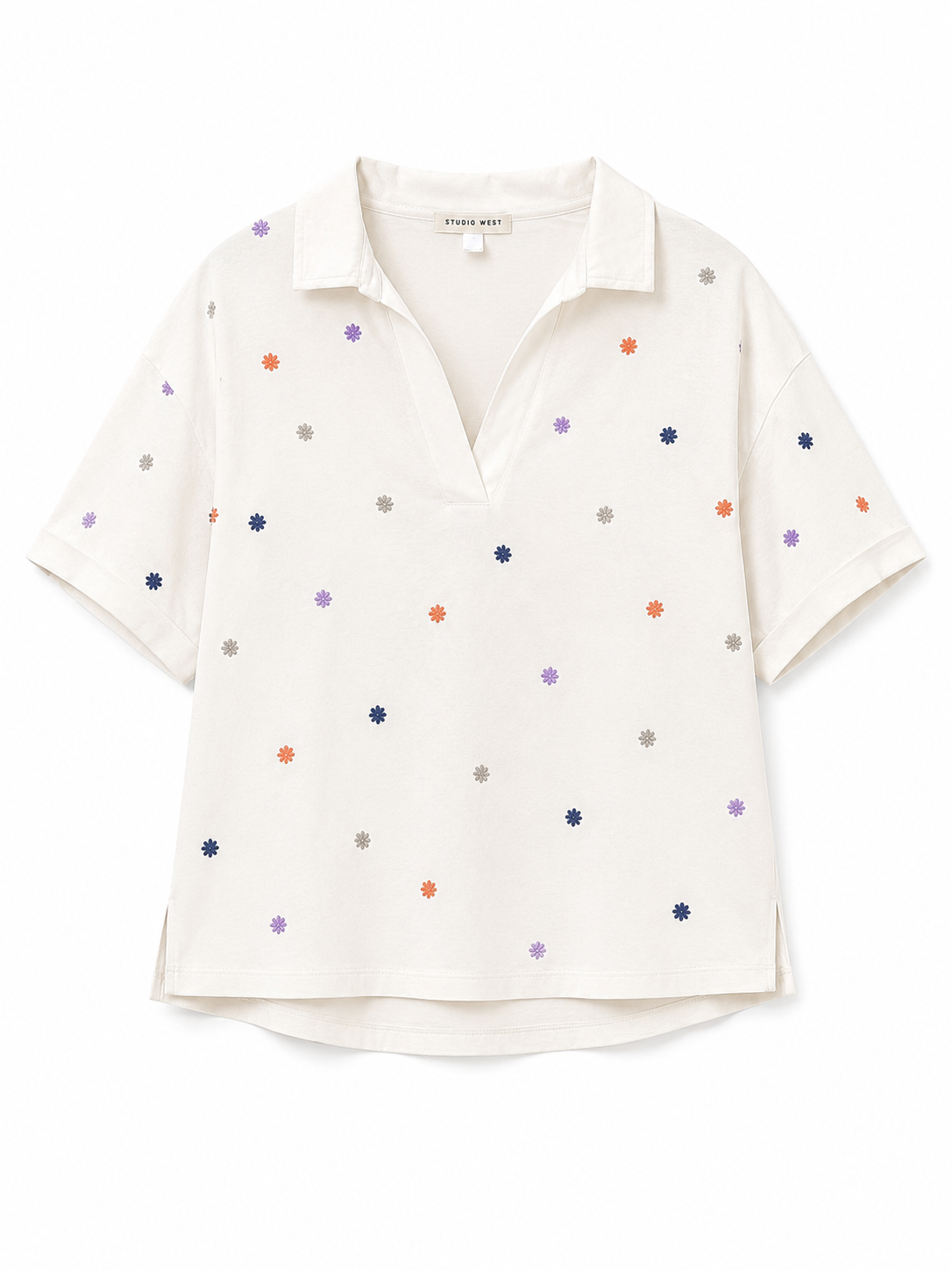 Studio West Embroidered Blouse – Product Description