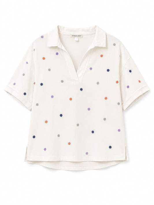 Studio West Embroidered Blouse – Product Description