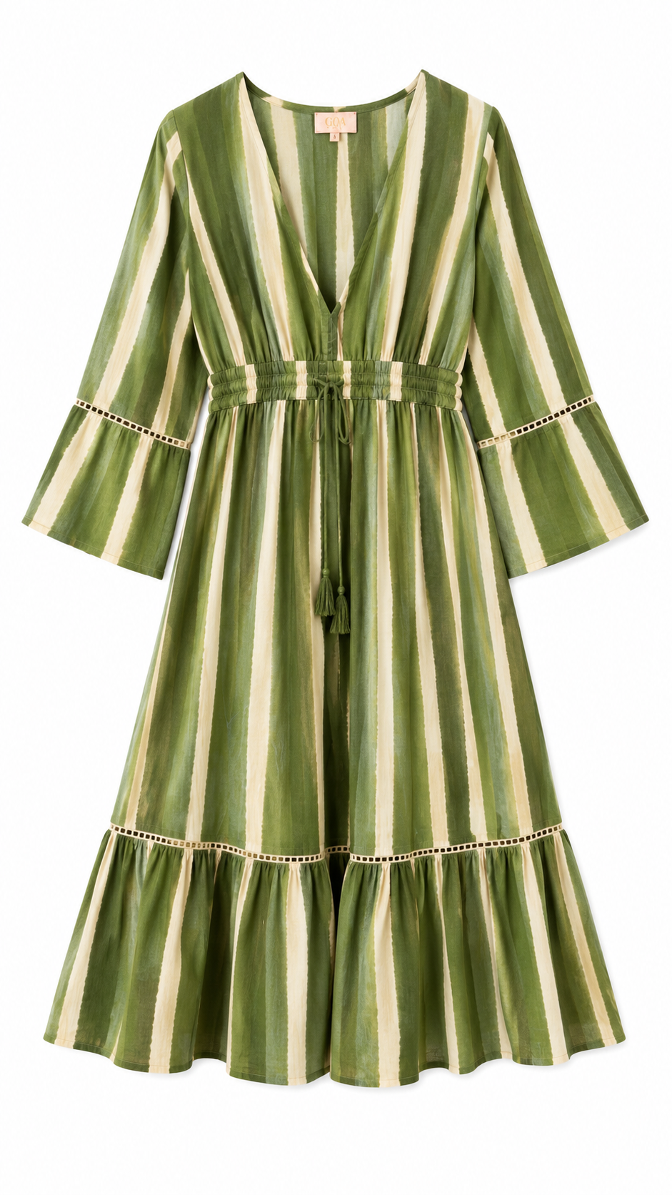 GOA Striped Boho Maxi Dress