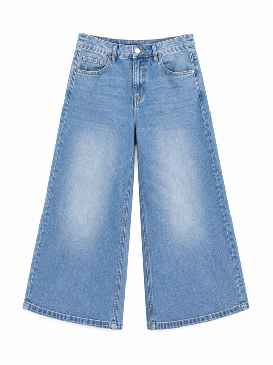 Bonprix Light Wash Wide Leg Jeans
