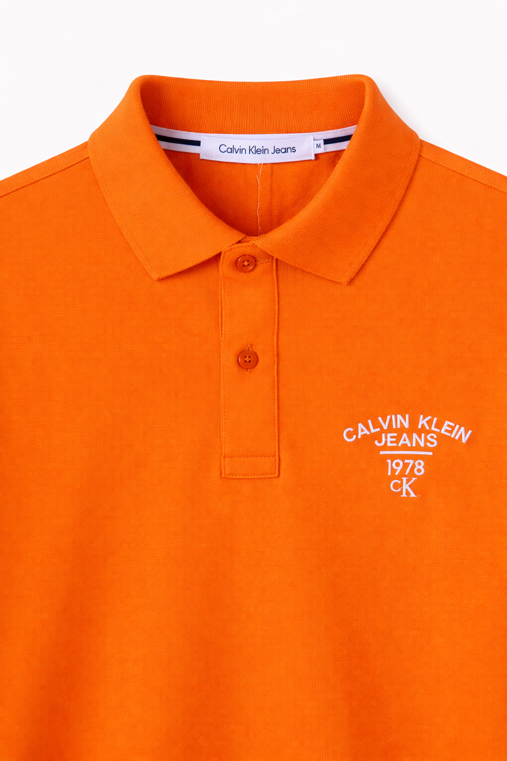 Calvin Klein Jeans Orange Polo Shirt