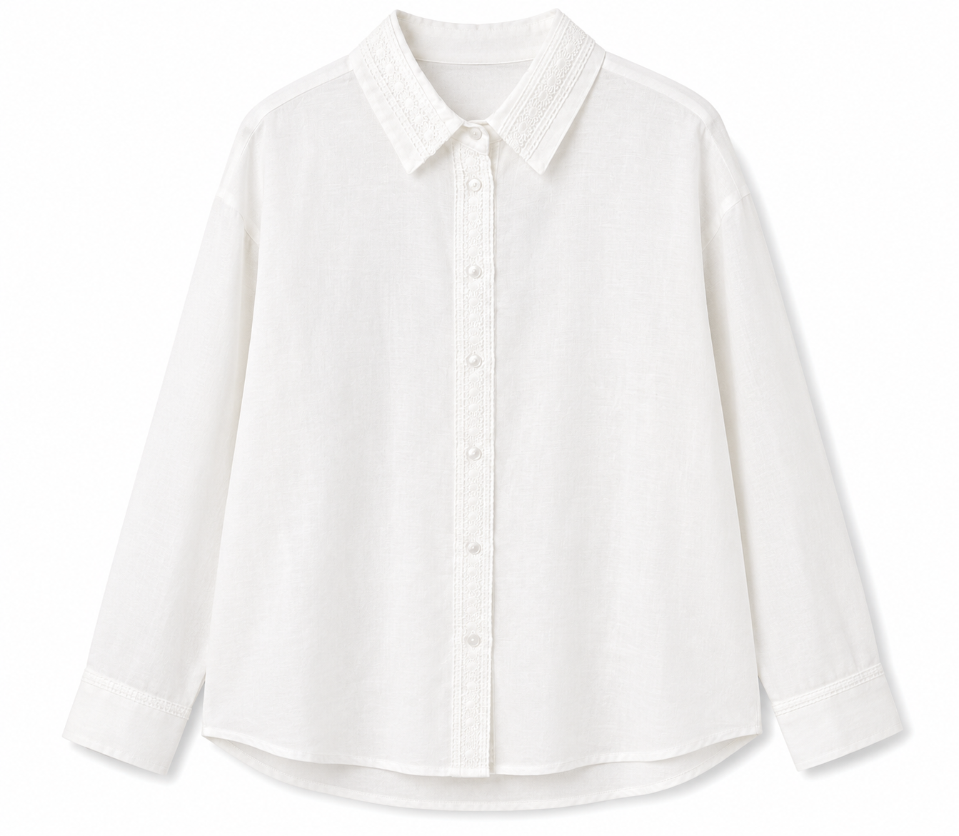 Stradivarius Classic White Shirt – Product Description