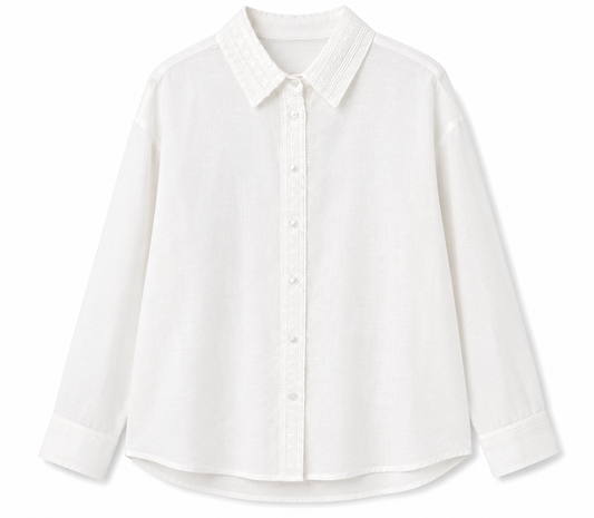Stradivarius Classic White Shirt – Product Description