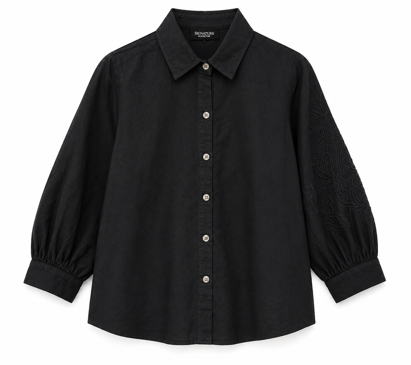 Signature Embroidered Cotton Shirt