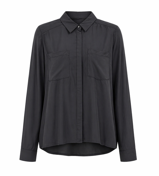 Sinsay Black Button-Up Shirt