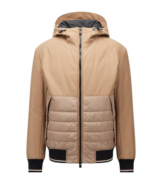 BOSS Men’s Two-Tone Puffer Hooded Jacket