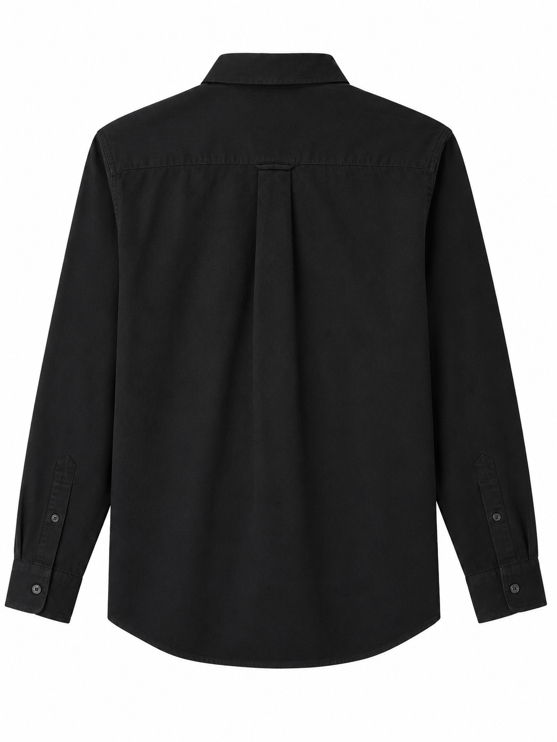 Modern and sophisticated Ted Bernhardtz long-sleeve shirt in a sleek black color,