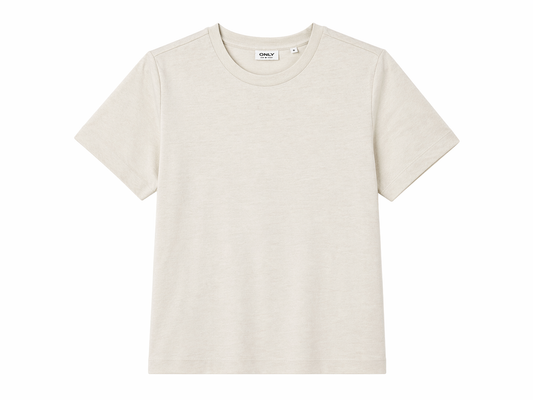 ONLY Beige Basic T-Shirt