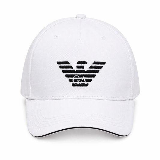 Armani Exchange Cap – White Eagle Logo Cap