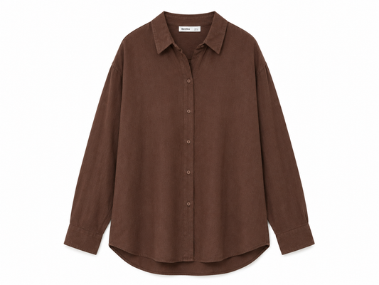 Stradivarius Oversized Button-Up Shirt