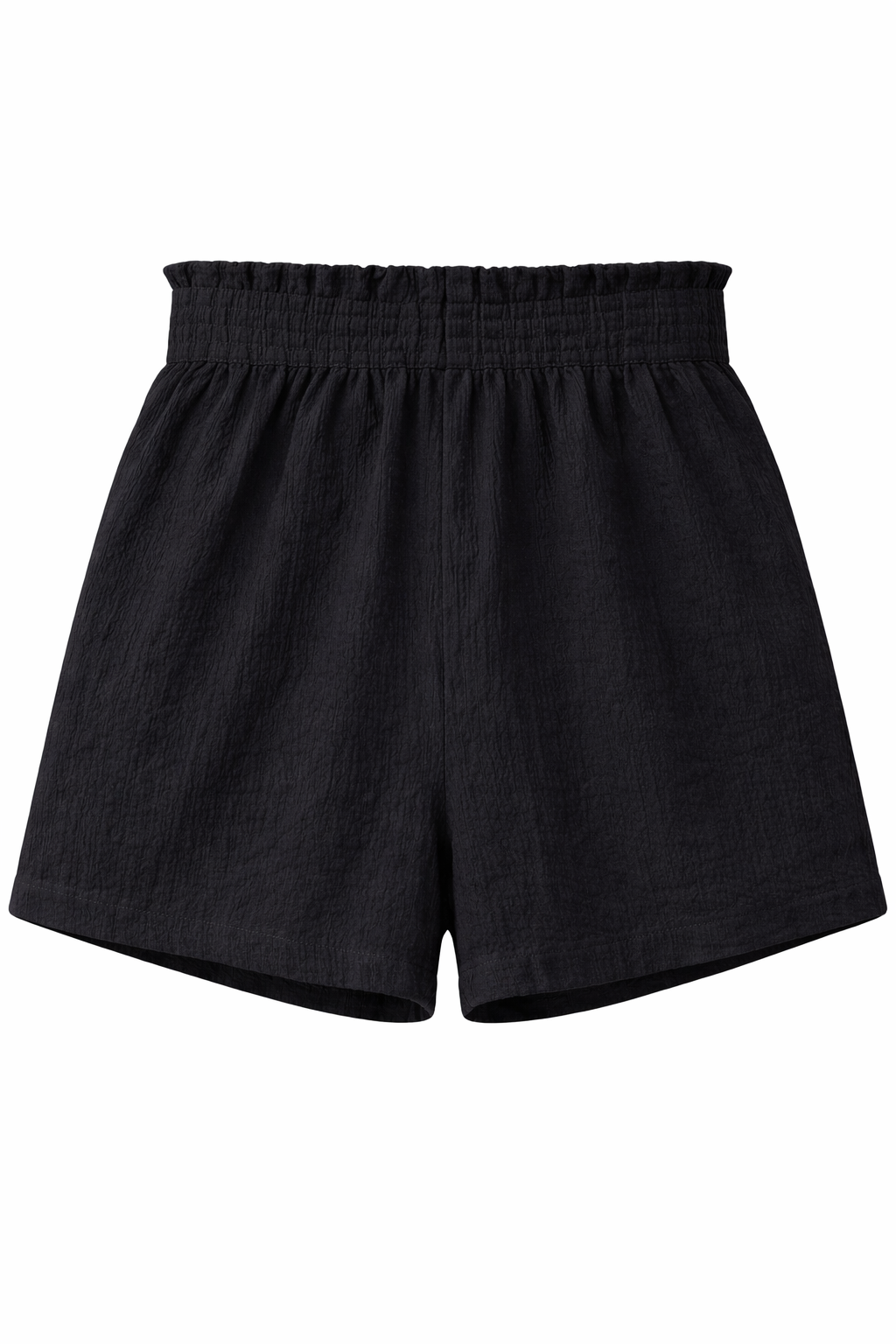 George High-Waist Tie Shorts – Black