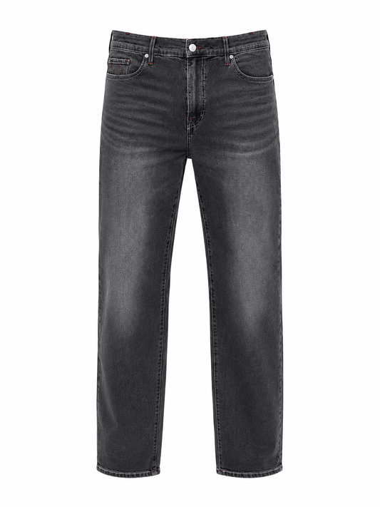 True Religion Monogram Washed Straight Jeans