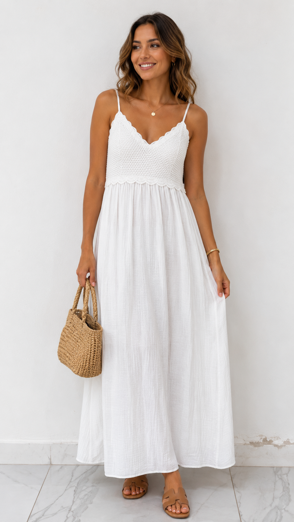 GAP Crochet Bodice Maxi Dress