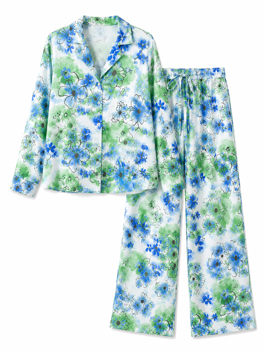 Mango Floral Two-Piece Set – Product Description