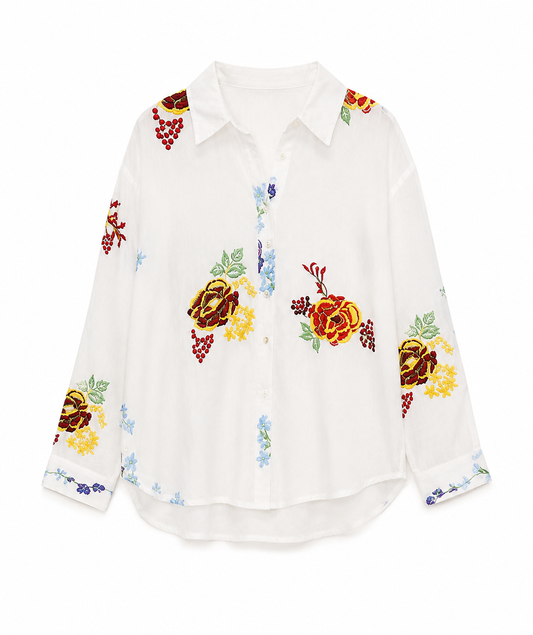 AE Women's Floral Print Shirt