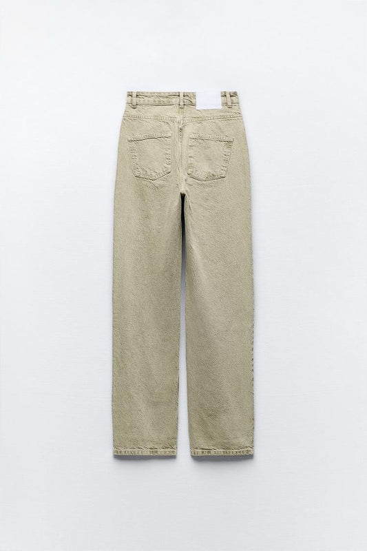 ZARA Mom Cut Jeans – Green