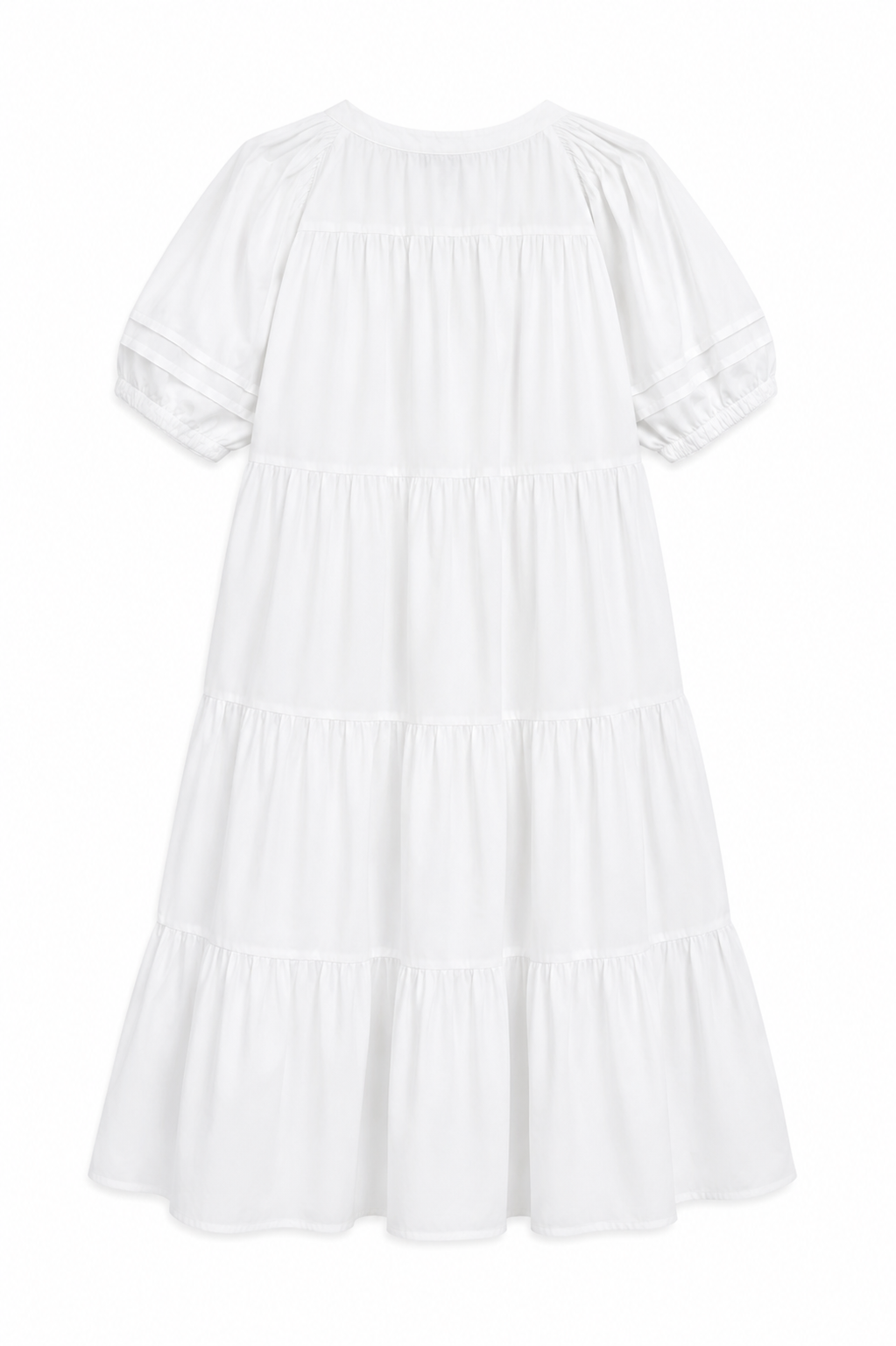 Ann Taylor Tiered Cotton Midi Dress