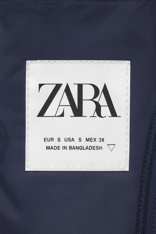 ZARA Men’s Quilted Vest – Navy Blue