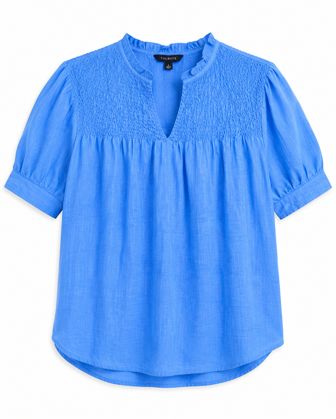 Talbots Smocked Yoke Blouse – Product Description