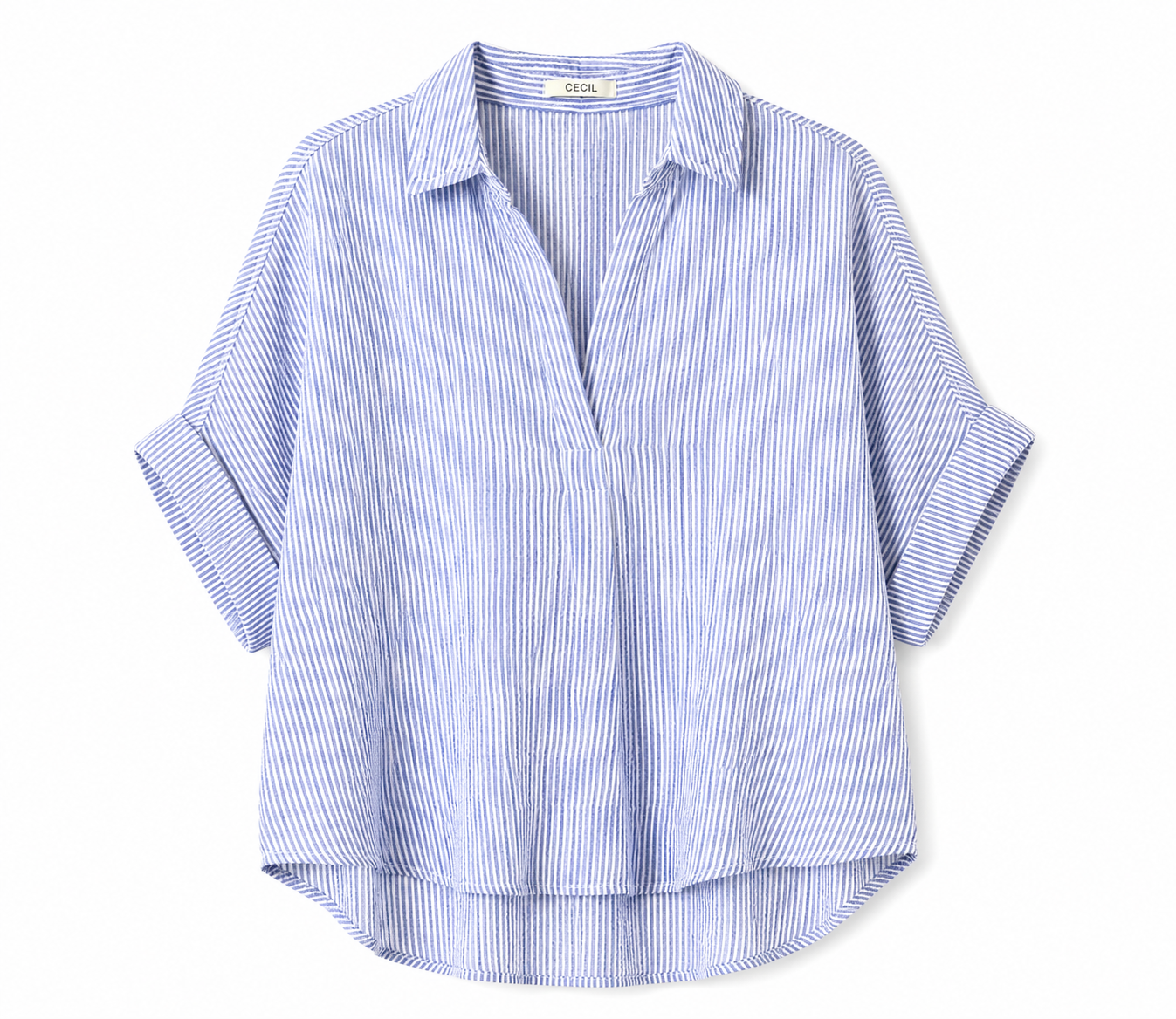 Cecil Short Sleeve Striped Shirt – Product Description