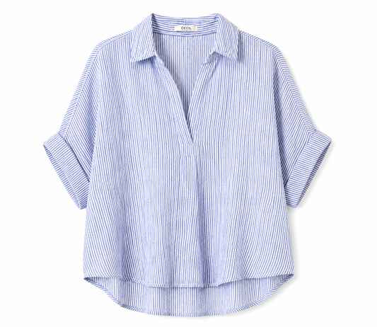 Cecil Short Sleeve Striped Shirt – Product Description