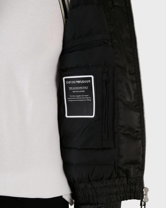 Emporio Armani men’s jacquard puffer jacket