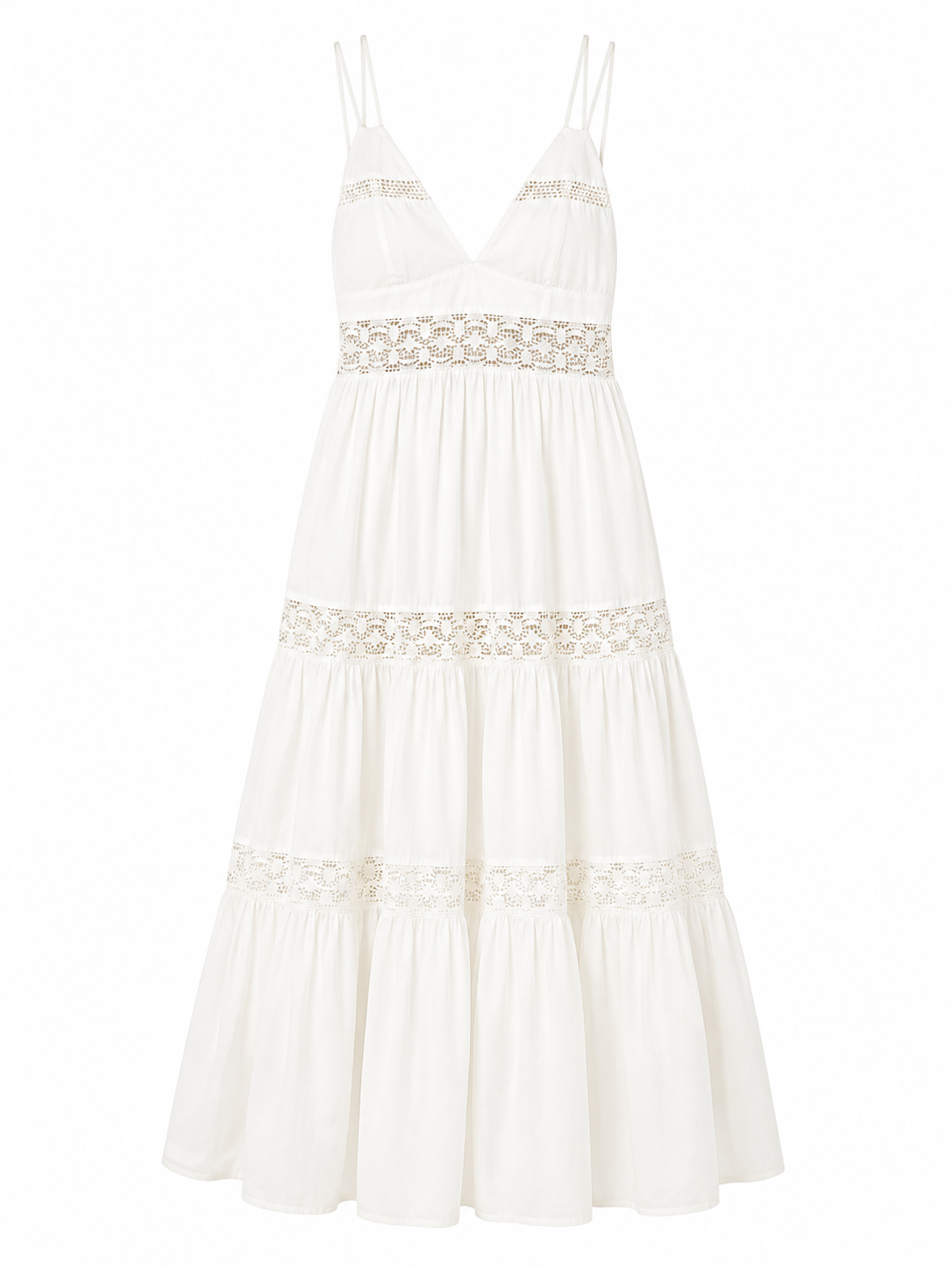 Zara – Lace Trim Maxi Dress