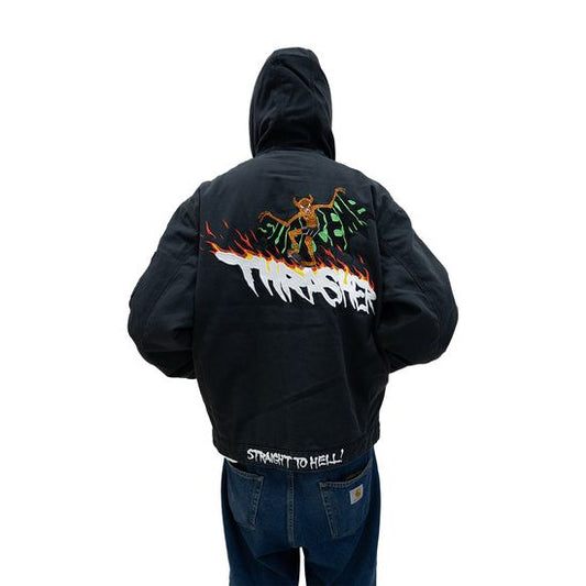 Supreme x Thrasher Hooded Canvas Jacket – Unisex