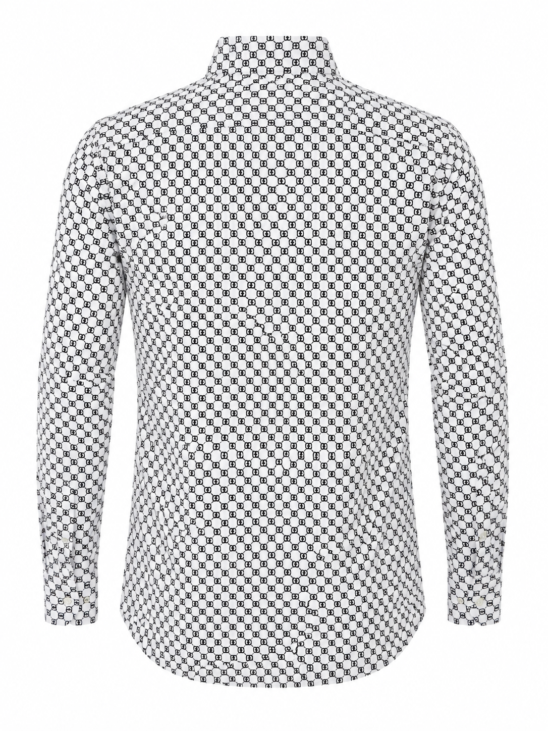 Michael Kors Monogram Print Slim Fit Shirt