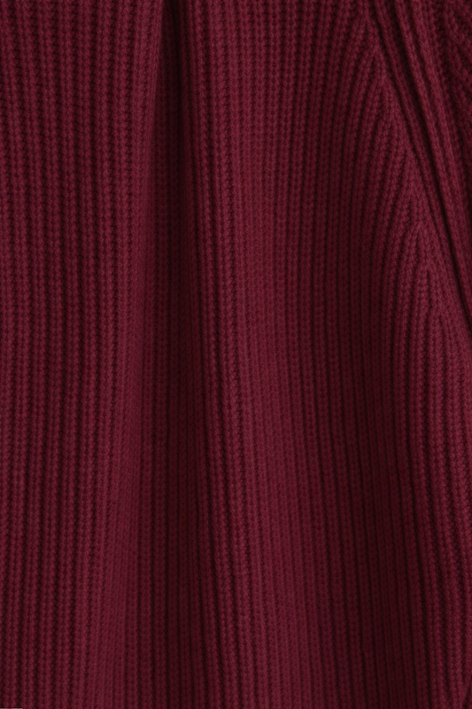 H&M Ribbed Knit Dress – Burgundy
