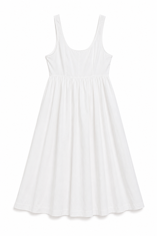 M&S Sleeveless Cotton Midi Dress
