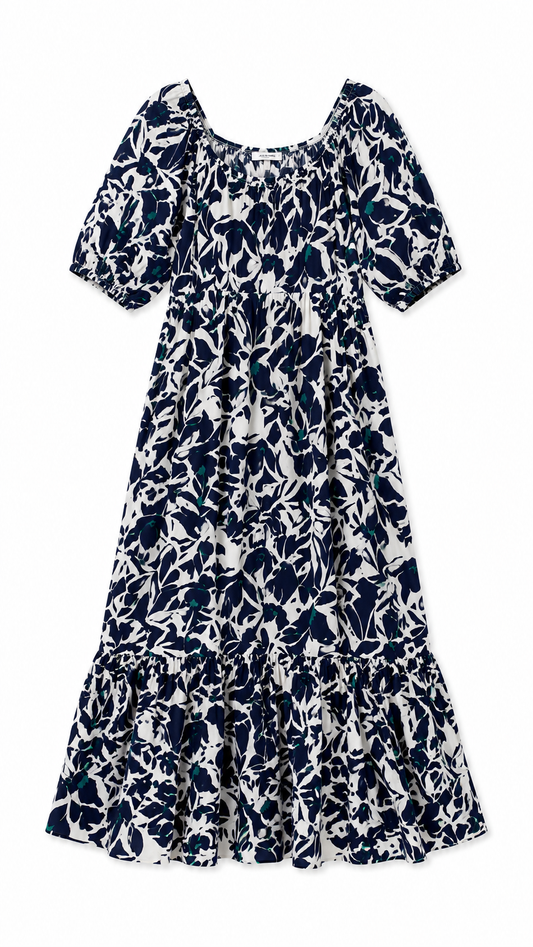 Sfera Basic Printed Midi Dress