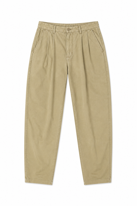 Carhartt Relaxed Beige Pleated Pants