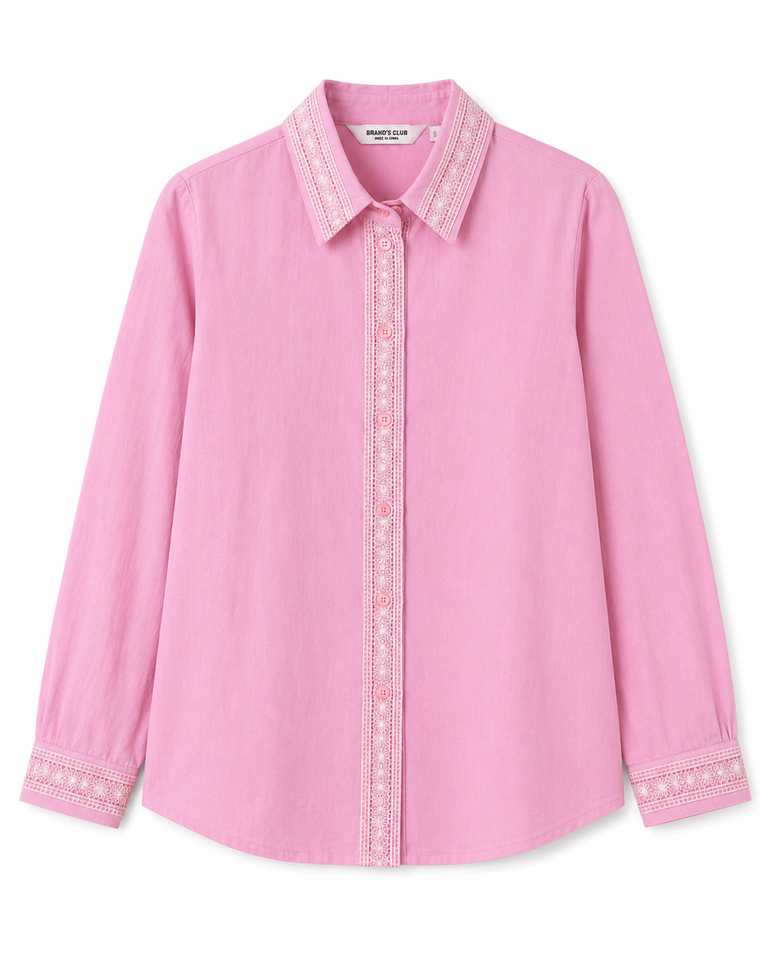 Stradivarius Lace Trim Shirt