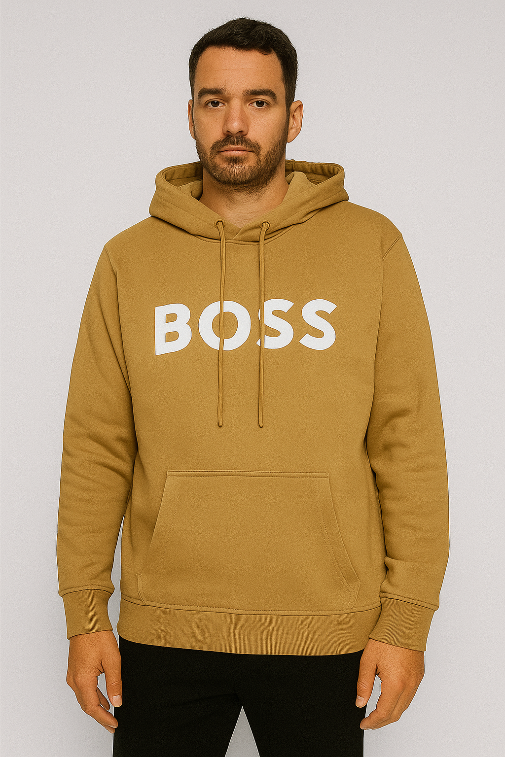 BOSS men’s hoodie in striking red