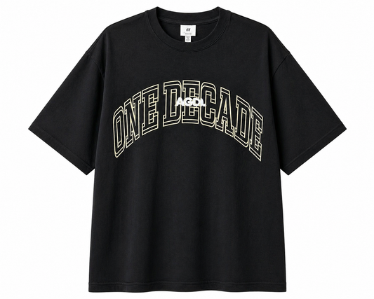 H&M Black “One Decade” Graphic T-Shirt