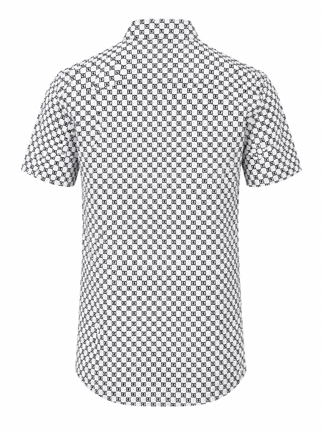 Michael Kors Monogram Print Short Sleeve Shirt