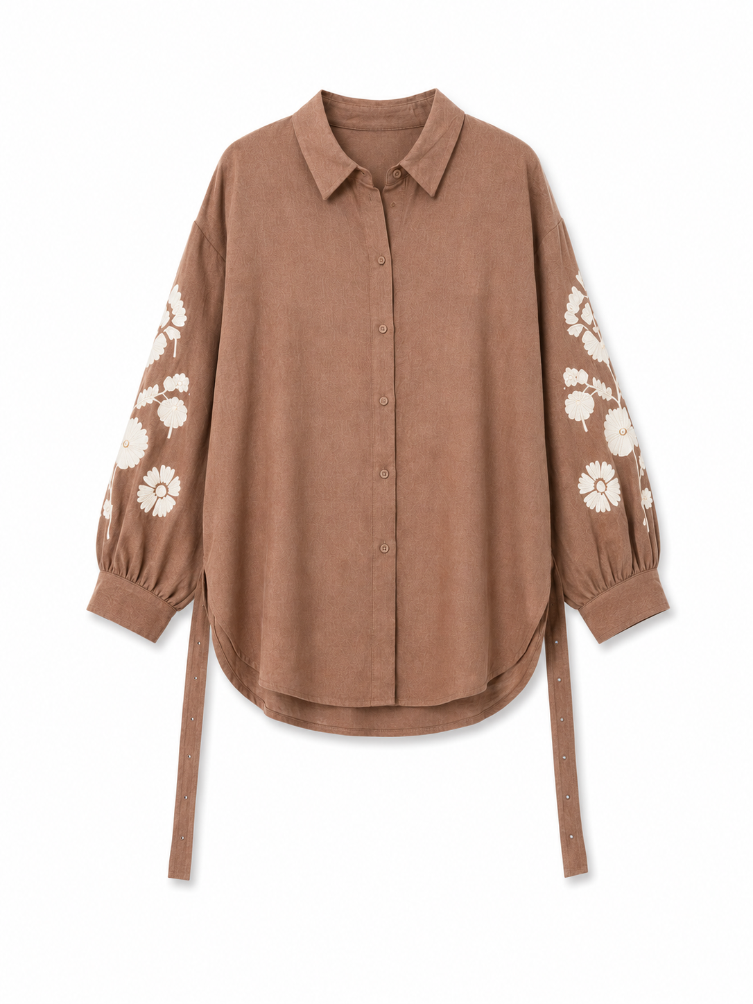 Zara Embroidered Sleeve Shirt – Product Description