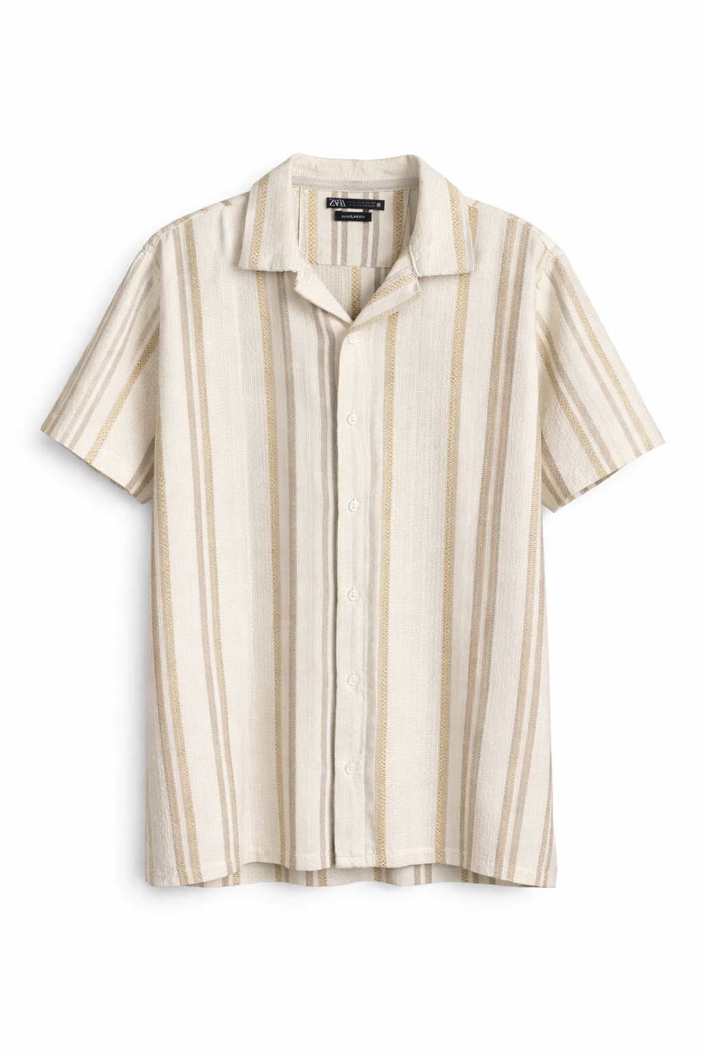 ZARA Oversized Textured Stripe Shirt
