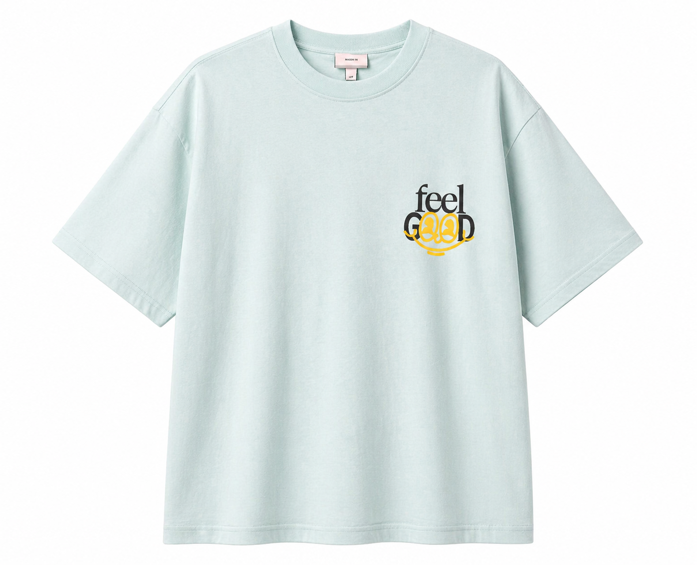 H&M Light Mint “Feel Good” Graphic T-Shirt