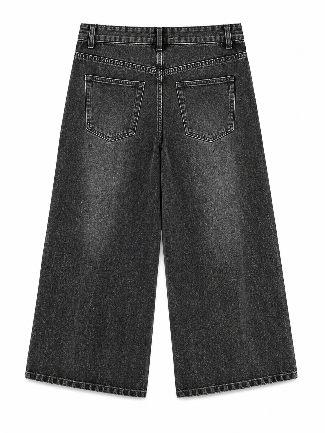 Bonprix Washed Black Wide Leg Jeans