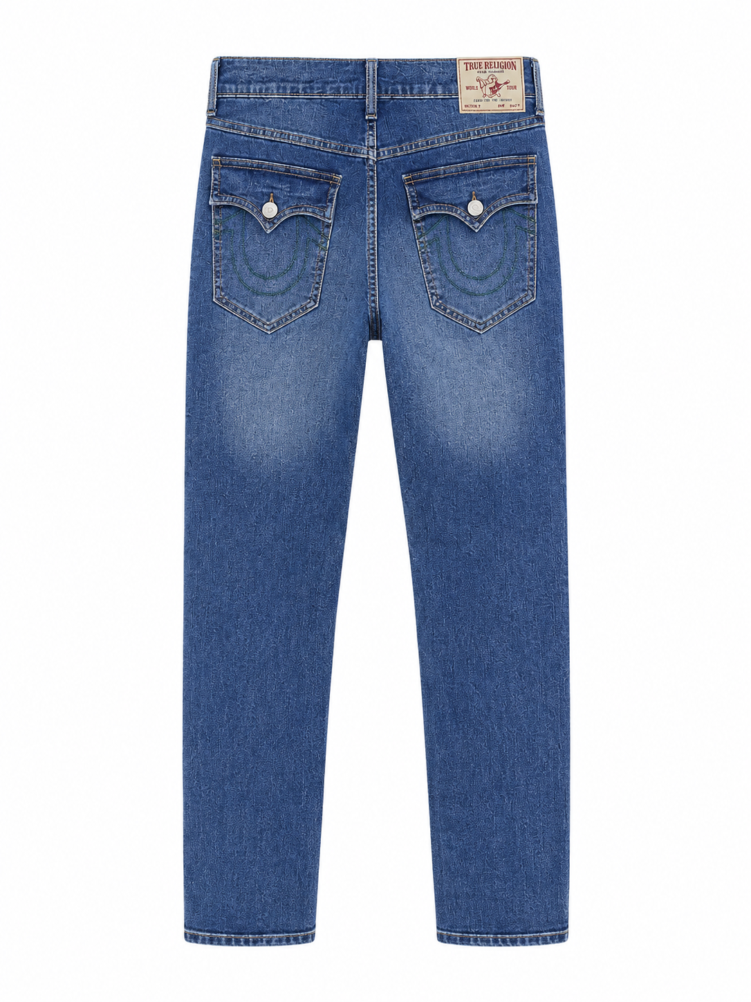 True Religion Washed Blue Straight Jeans